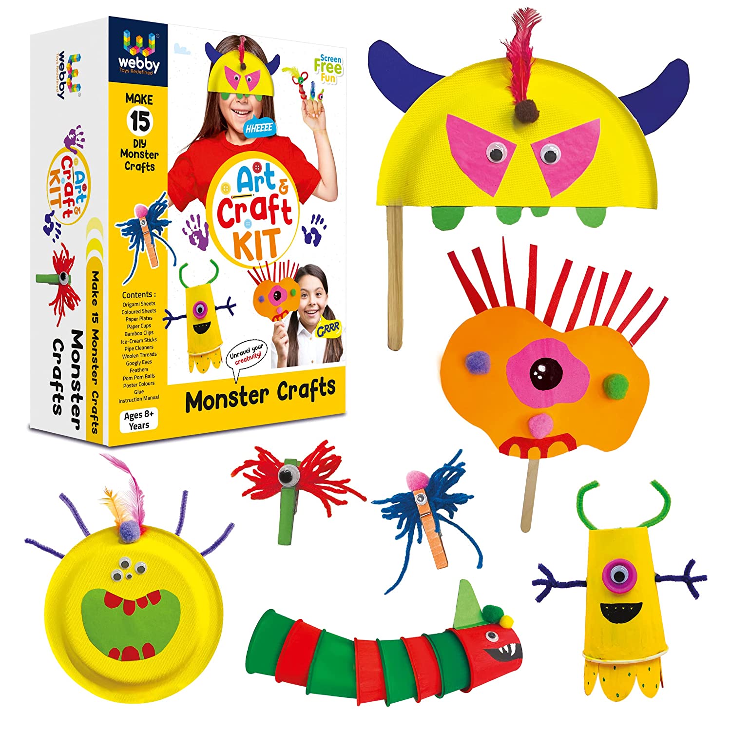 Craft Supplies Toddlers, Paper Plate Craft Kits, Toddler Art Supplies