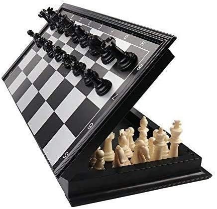 Webby Magnetic Foldable Chessboard Game Set (10x10 Inches)