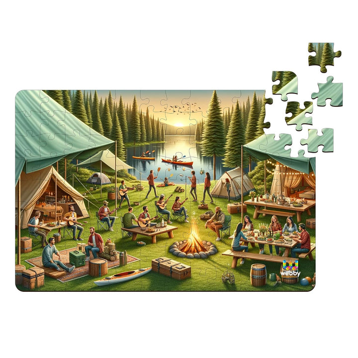 Webby Outdoor Camping Jigsaw Puzzle for Kids, 108 Pieces