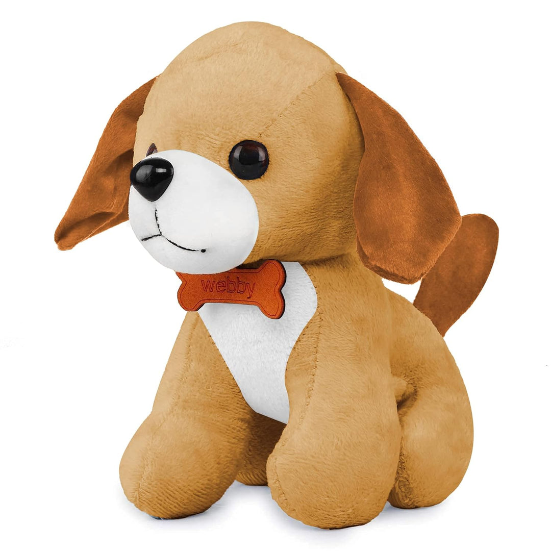 Webby Soft Animal Plush Standing Dog Toy 20cm