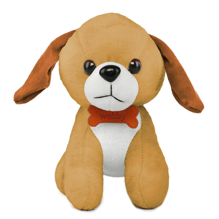 Webby Soft Animal Plush Standing Dog Toy 20cm