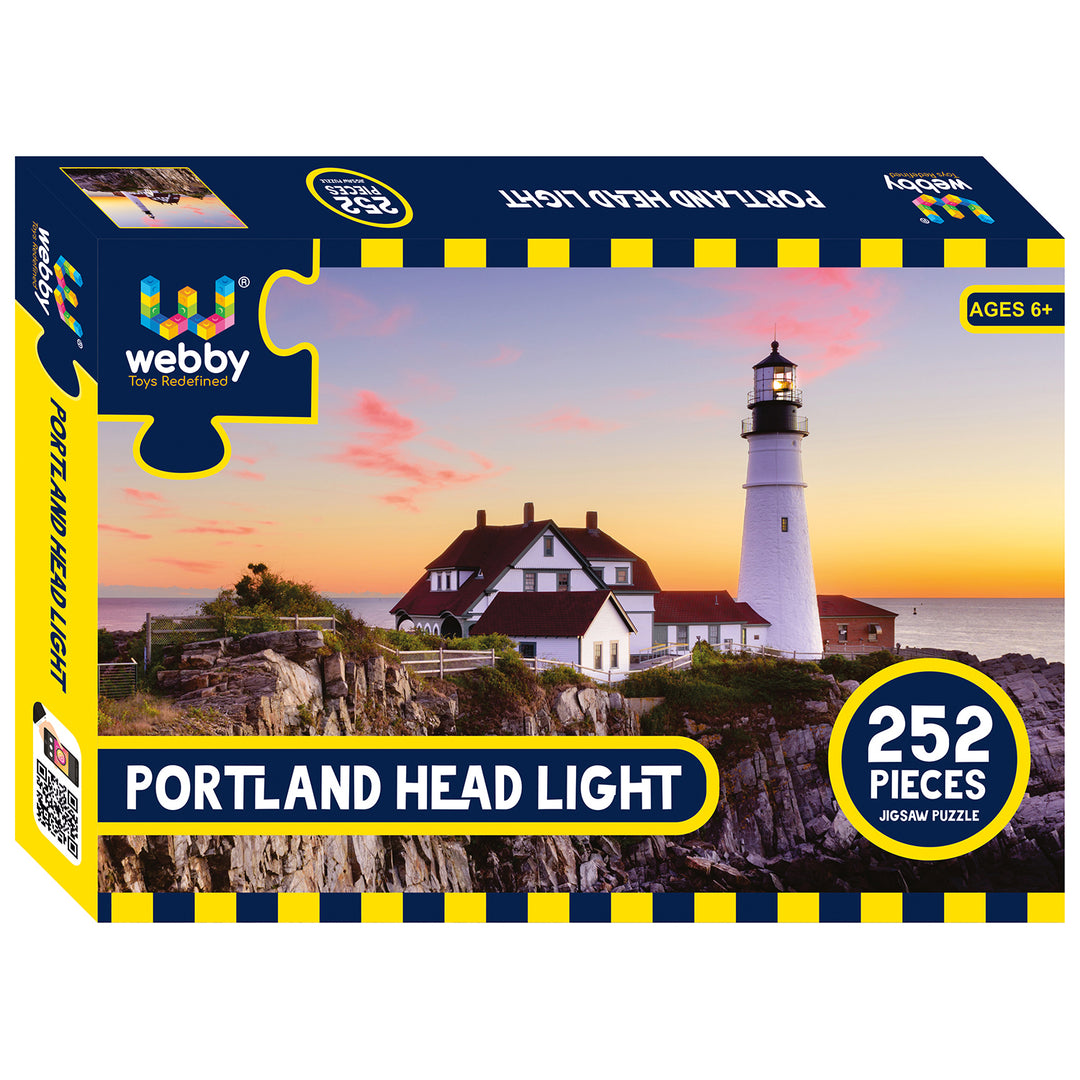 Webby Portland Head Light Jigsaw Puzzle, 252 pieces