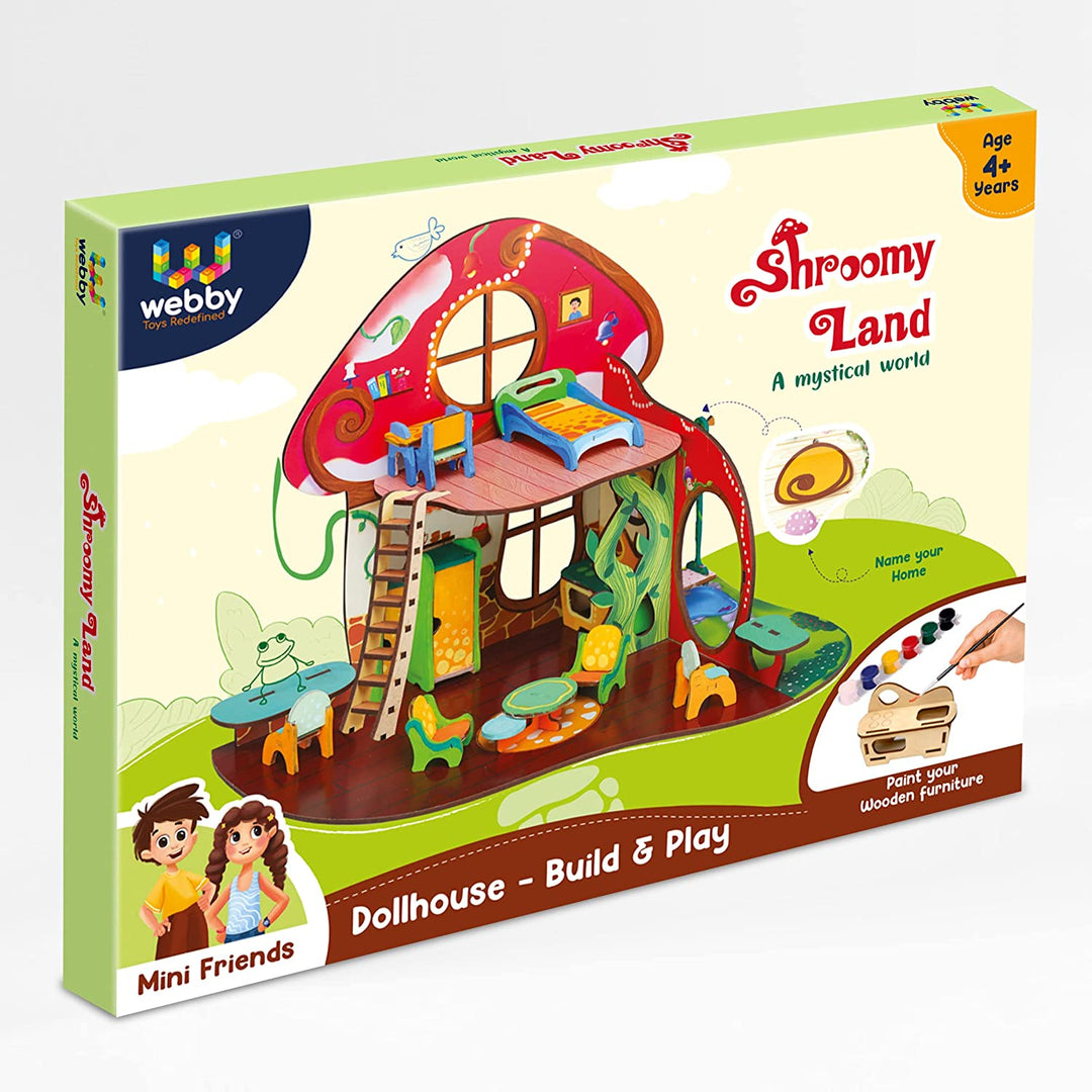 Webby Shroomy Land A Mystical World Wooden Doll House