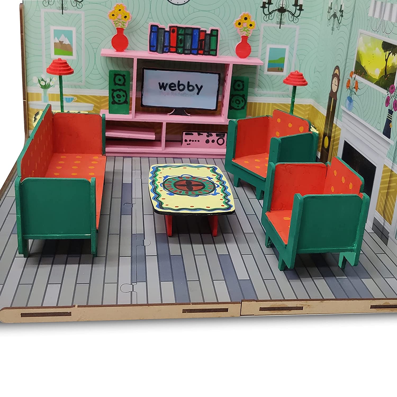 Wooden 2025 barbie furniture