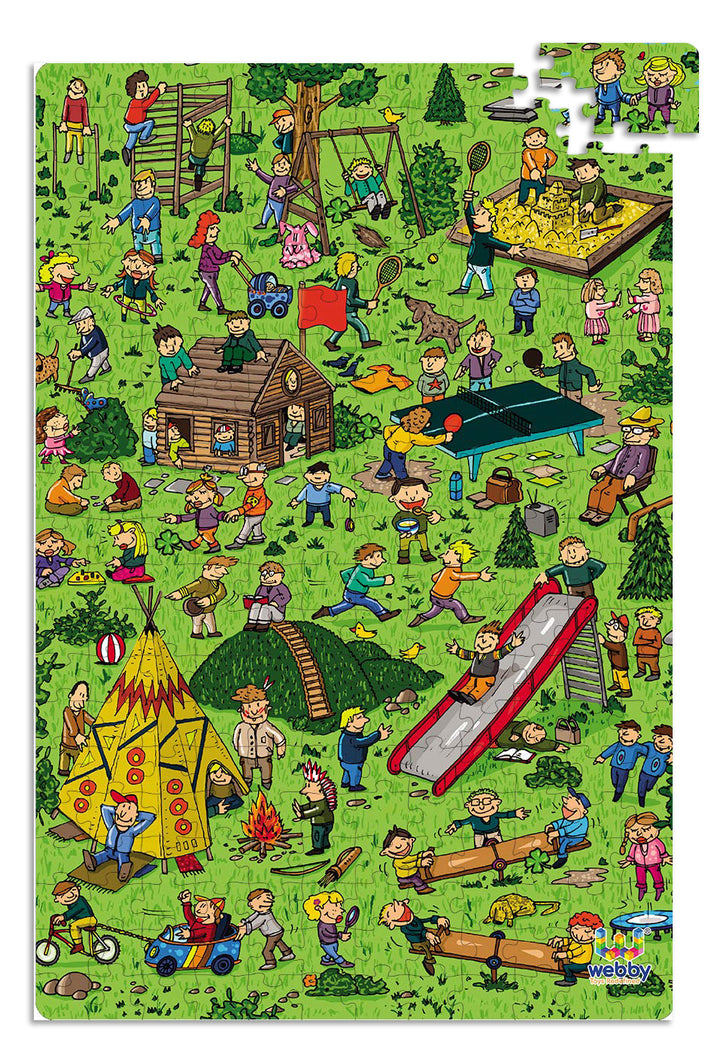 Webby City Park Illustration Jigsaw Puzzle, 252 pieces