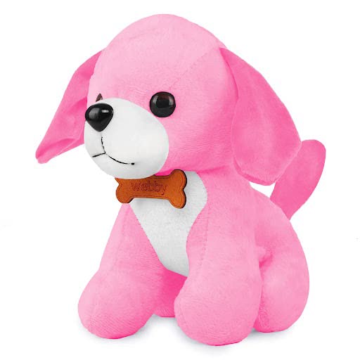 Pink dog soft toy hotsell