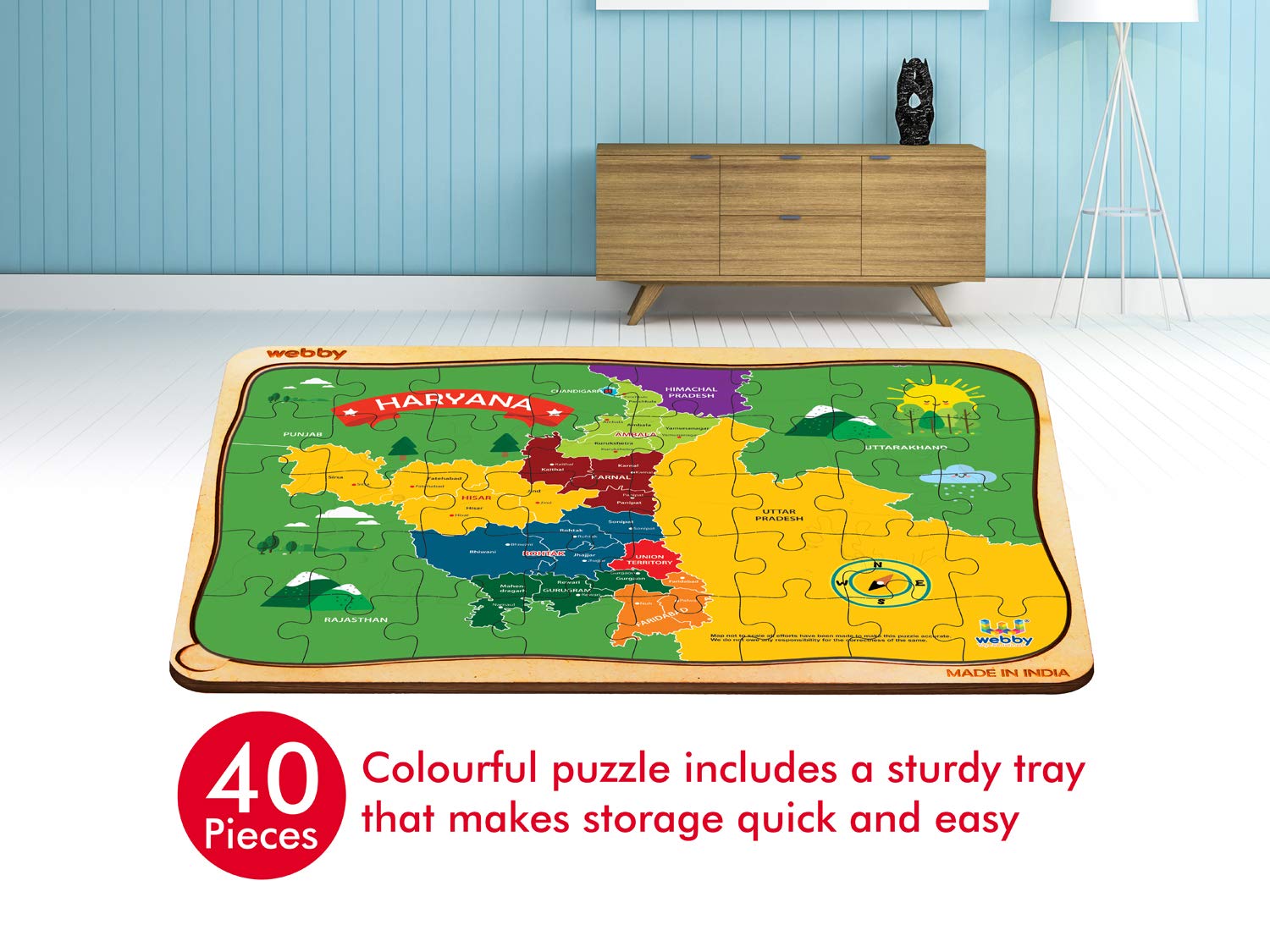 Wooden 2024 floor puzzle