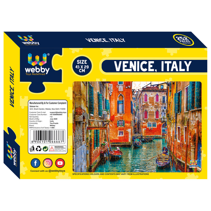 Webby Venice, Italy Jigsaw Puzzle, 252 pieces