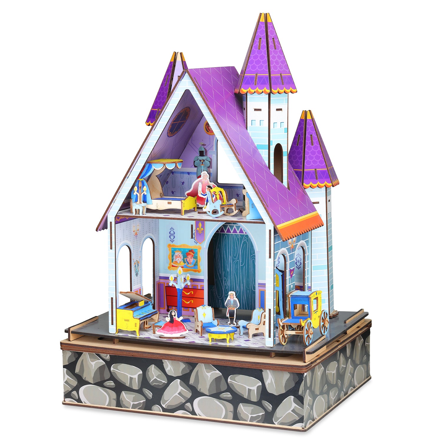 Wooden 2025 castle dollhouse