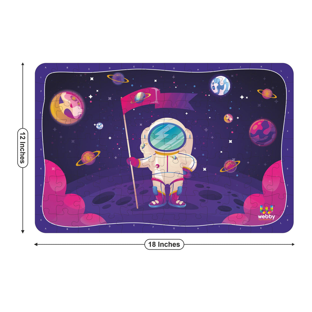 Webby Astronaut On Planet Wooden Jigsaw Puzzle, 108 Pieces