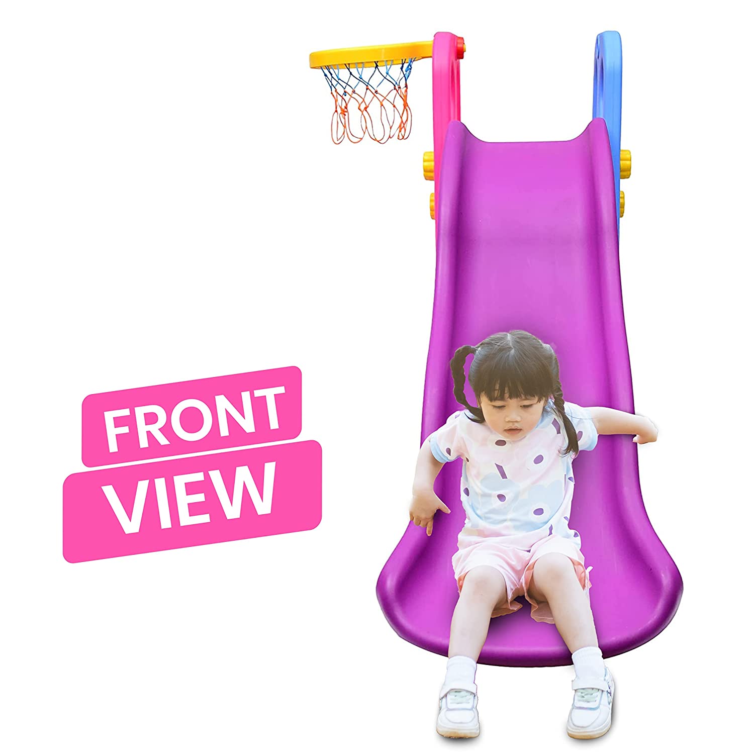 Pink discount garden slide