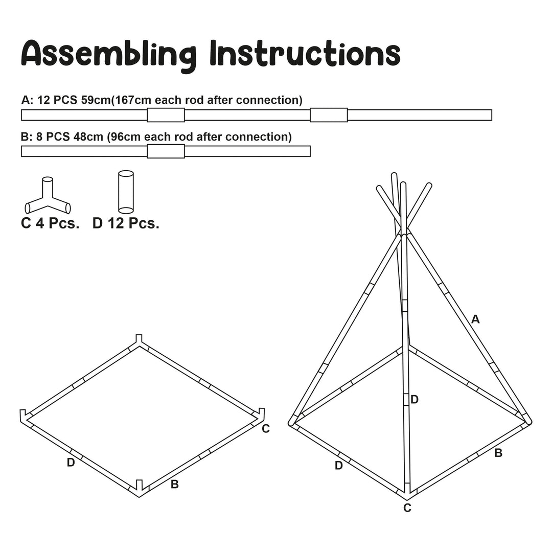 Webby Tee Pee Play Tent House